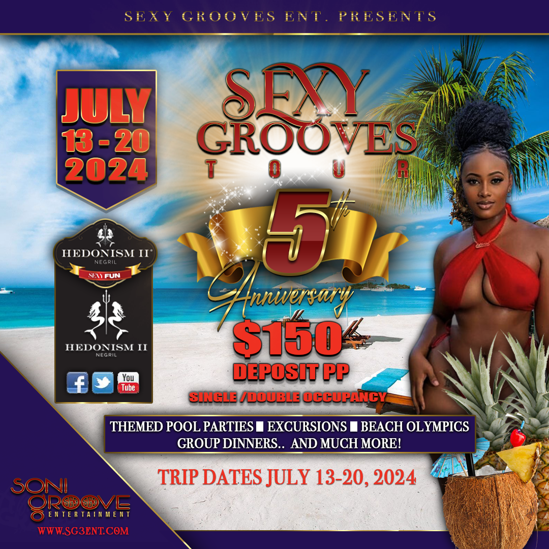 Group Event - Sexy Grooves Tour - July 13 - 20, 2024 - Hedonism II Resort, Negril Jamaica