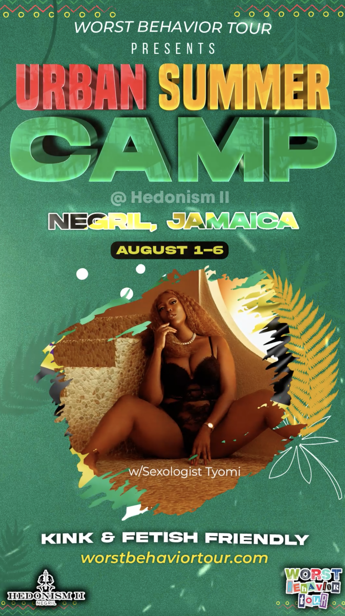 Group Event - Urban Summer Camp - August 1 - 6, 2024 - Hedonism II Resort, Negril Jamaica