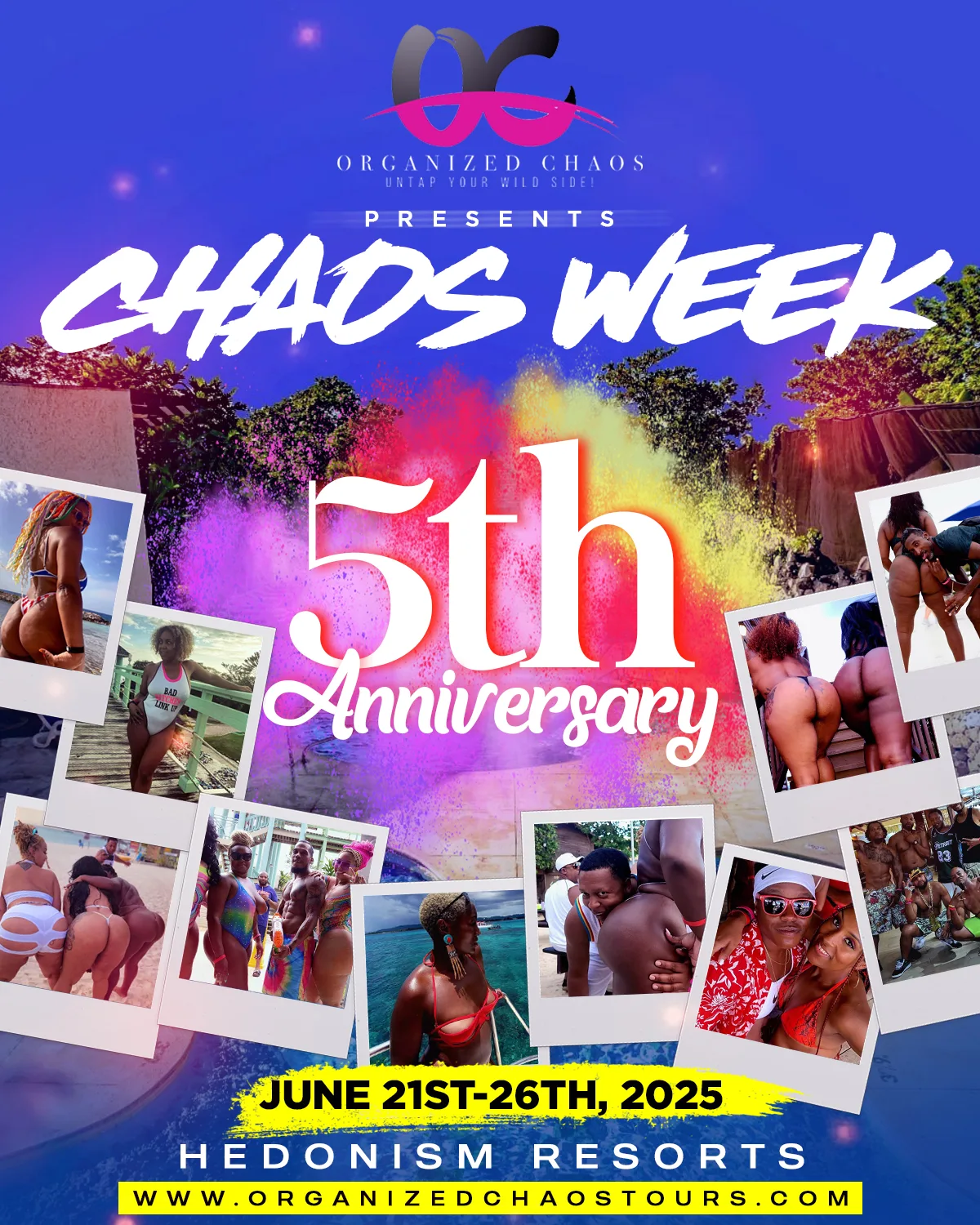 Group Event - Chaos Week - June 21 - 26, 2025 - Hedonism II Resort, Negril Jamaica