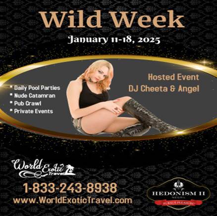 Group Event - Lifestyle Wild Week - January 11 - 18, 2025 - Hedonism II Resort, Negril Jamaica