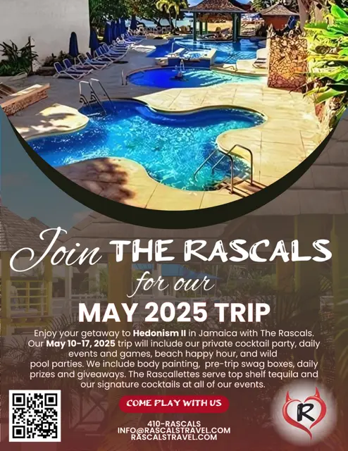 Hedonism II Group Event - Rascals Travel The Rascals, May 10 - 17, 2025