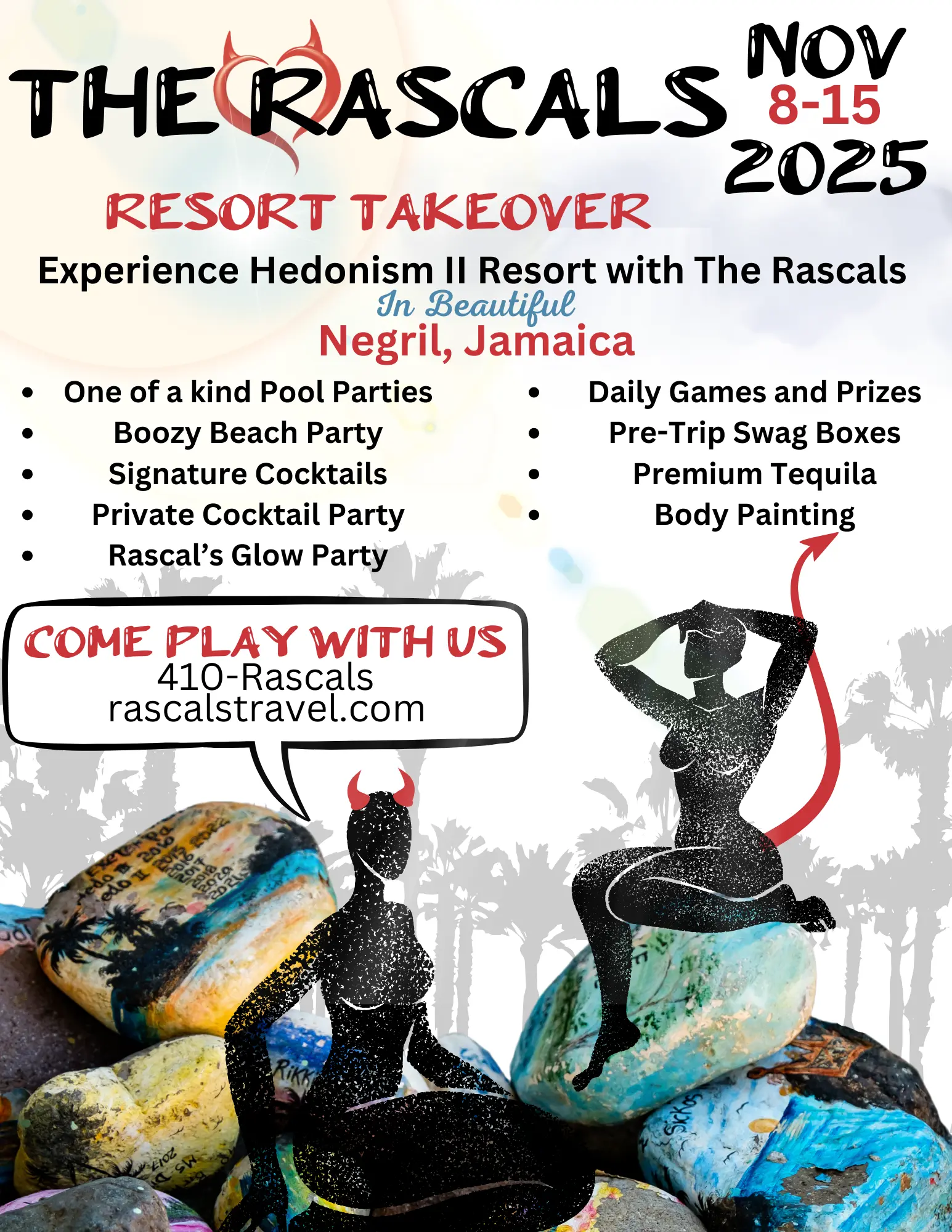 Group Event - The Rascals Resort Takeover - November 8 - 15, 2025 - Hedonism II Resort, Negril Jamaica