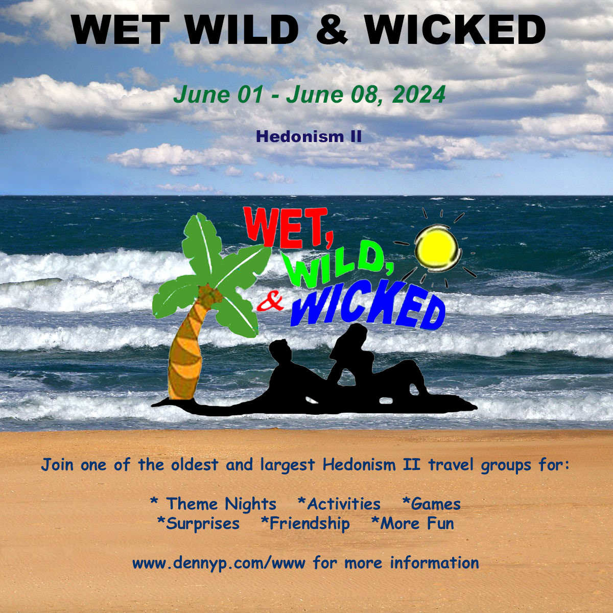 Group Event - Wet, Wild & Wicked - June 1 - 8, 2024 - Hedonism II Resort, Negril Jamaica