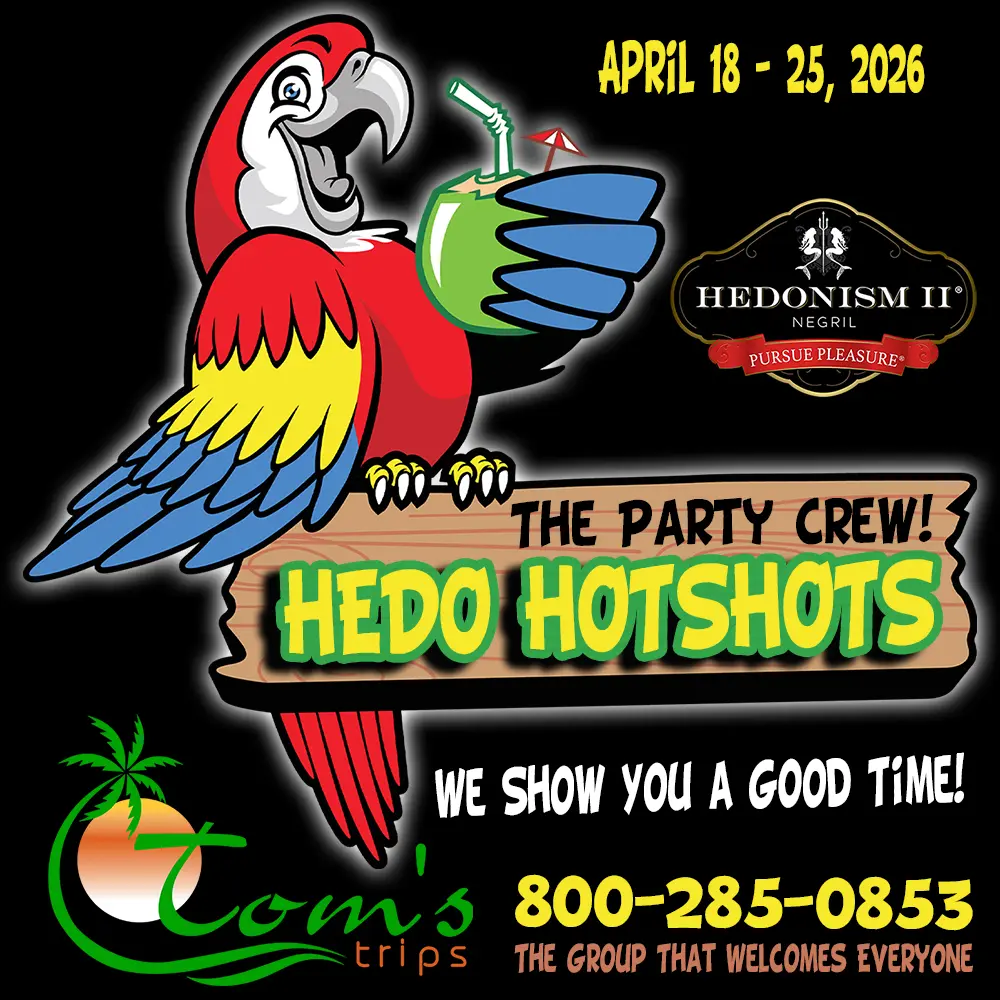 Hedonism II Group Event - Tom’s Trips Hedo Hotshots, April 18 - 25, 2026