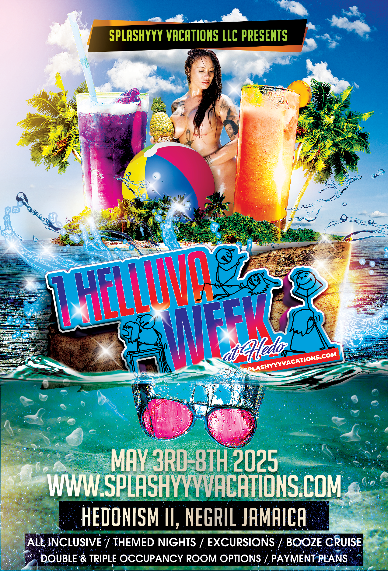 Group Event - 1 Helluva Week - May 3 - 8, 2025 - Hedonism II Resort, Negril Jamaica