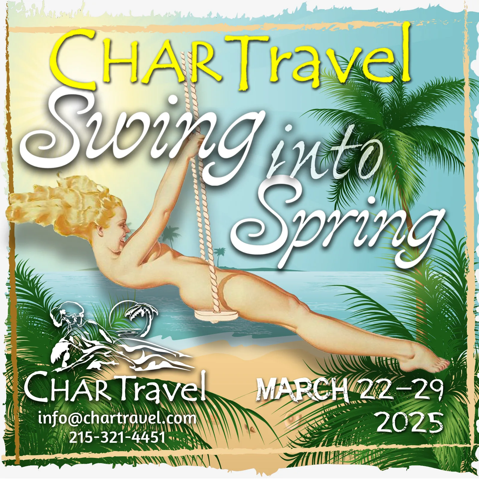 Group Event - Swing into Spring - March 22 - 29, 2025 - Hedonism II Resort, Negril Jamaica