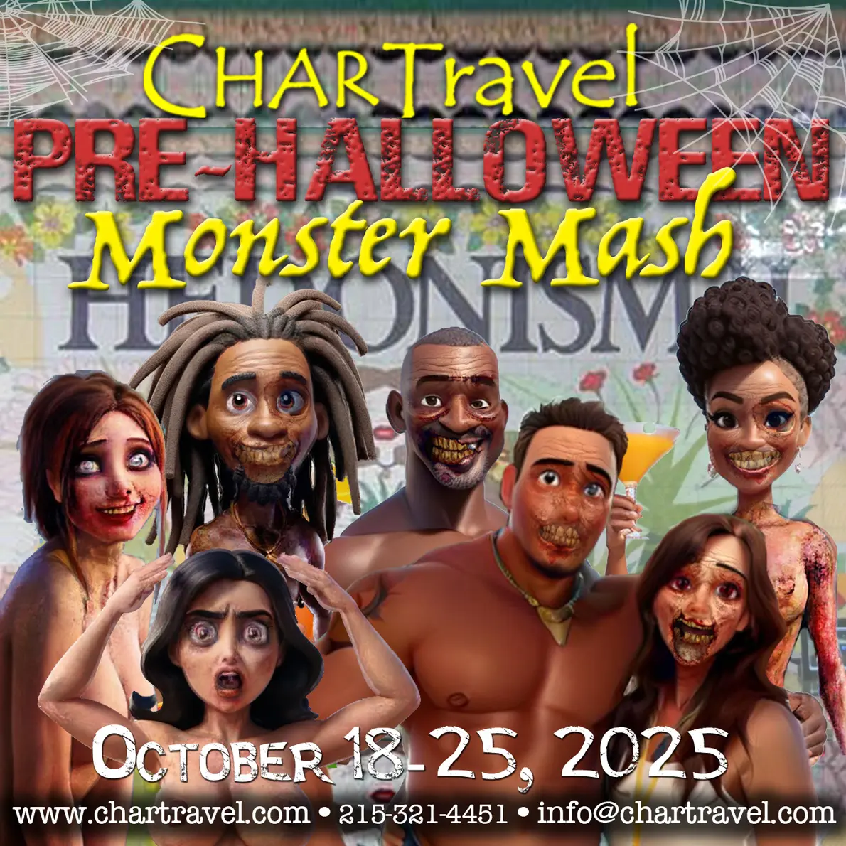 Group Event - Pre-Halloween Monster Mash - October 18 - 25, 2025 - Hedonism II Resort, Negril Jamaica