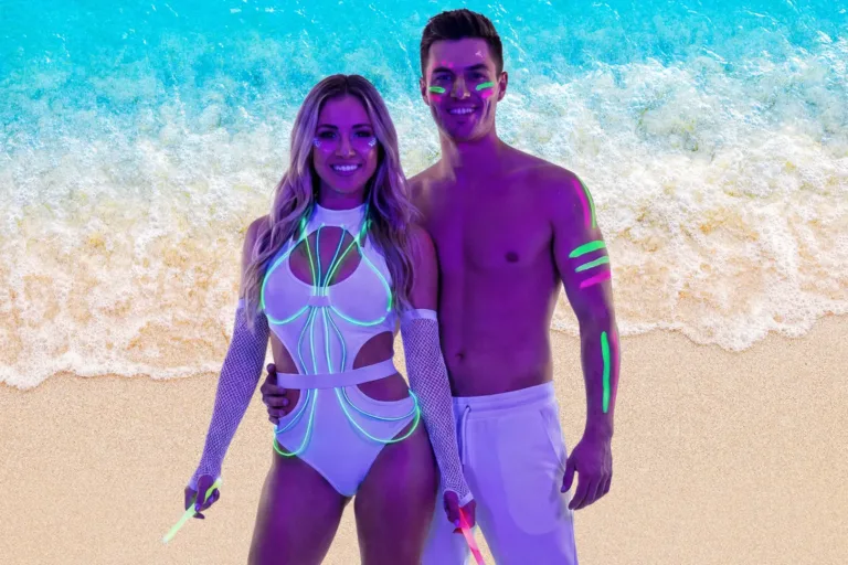 Tuesday All White Edm Glow Night