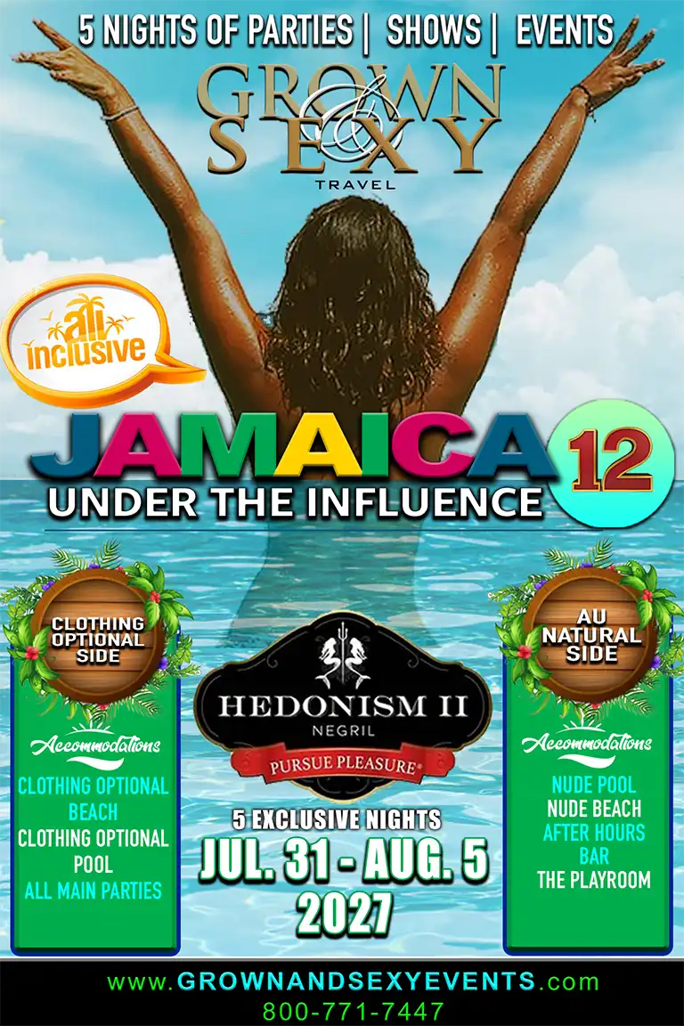 Group Event - Under the Influence - July 31 - August 5, 2027 - Hedonism II Resort, Negril Jamaica